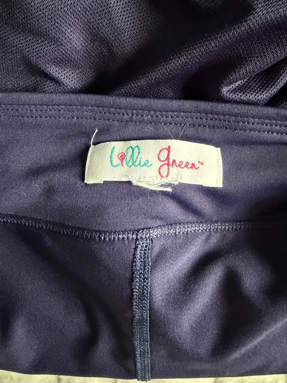 Lillie Green Navy Tiered Ruffle Skort Size 2X Tenniscore Athleisure